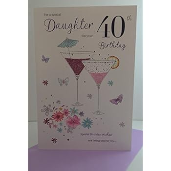 Hallmark 40th Birthday Card For Daughter 'Happy and Proud' - Large ...