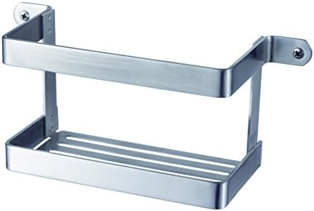 HacekaBasket Organizer for Bathroom IXI of Stainless Steel, Stainless_Steel, Silver, 27 x 16 x 12 cm