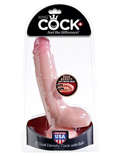 Preisvergleich Produktbild 'King Cock Dual Density 8 Cock Flesh