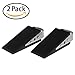 Produktbild Smart Wright Türkeil, Kein rutschen modernes Design Türstopper mit Schwanz Gummihalter Schwarz (2er Packung)