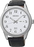 Seiko Herrenuhr Analog Quarz mit Lederarmband – SNE371P1
