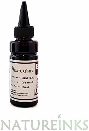 100ml Natureinks High Quality Universal Refill Black Ink dye kit Bottles for CISS or Refillable Cartridge
