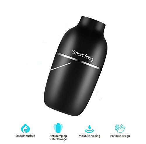Beawelle® Water Pearl schwarz Auto Aroma Diffuser 180ml Ultraschall Luftbefeuchter Humidifier Auto Shut-off ,sicher und leise - Air Diffuser Reiniger Lufterfrischer für Autos [Energieklasse A+]