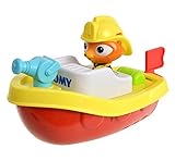 TOMY Wasserspielzeug 'Ferngesteuertes Feuerwehrboot' mehrfarbig - hochwertiges Kinderspielzeug - Spielzeug Boot ferngesteuert für großen Badespaß für Kinder - ab 12 Monate