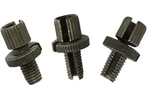 HURI Pack of 3pcs 8mm Cable Adjuster Screw M8 Thread for Motorcycle Clutch Brake Lever Bike Scooter