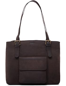 LEABAGS Volos Handtasche aus echtem Büffel-Leder im Vintage Look