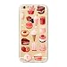 Produktbild iPhone 7 Hülle (4,7 Zoll), MUTOUREN Sweet Food Series Transparent Weiche Silikon Schutzhülle TPU Bumper Case für iPhone 7 4,7" - Kuchen Eis Erdbeeren Getränke Hamburger Marmelade