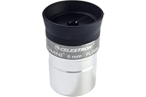 Celestron 93317 Omni Series 1.25 inch / 6mm Eyepiece, Black/Silver
