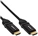 Price comparison product image InLine® 17011 W HDMI Cable High Speed Ethernet, Male to Male Flexible Angled Connector 1.5 m Black with Gold-Plated Contacts