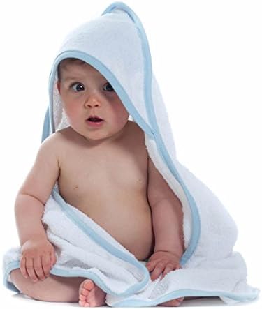 Babies Only Super-Soft Hooded Baby Towel In Blue