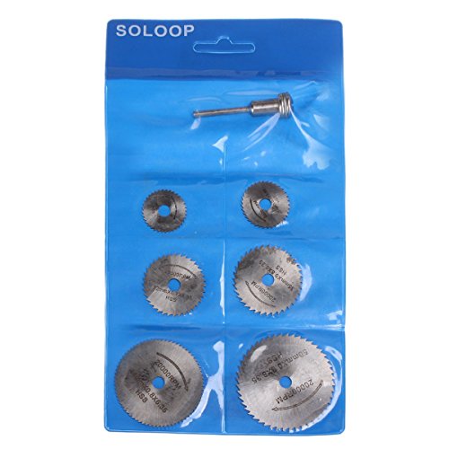KING DO WAY 6 x Sägeblatt Kreissägeblatt Set HSS Säge für Dremel Weichmetall Holz Kunststoff - 7