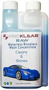 PROKLEAR RAW Rinseless/Waterless Auto Wash Concentrate - Car Dry Wash Concentrate Makes 25 liters (250 ml)