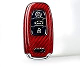  Rot Carbon Style Look Schlüssel Cover Hülle Etui A3 A4 A5 A6 A7 A8 S3 S4 S5 S6 S7 S8 RS3 RS4 RS5 RS6 RS7 SQ7 SQ5 Q5 Q7