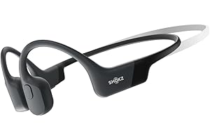 SHOKZ Auricolari OpenRun Mini a conduzione ossea, auricolari sportivi Bluetooth open-ear con microfono, cuffie wireless impermeabili IP67, autonomia 8 ore, Fascia auricolare sport, Nero