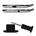 Produktbild 4 x iSHILD Staubschutz Stöpsel für Micro-USB Anschluss / Kopfhörereingang (Samsung Galaxy S3, S2, mini, Ace, Note, uvm.) - SCHWARZ