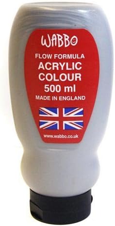 Ocaldo 500 ml Free Flow Acrylic Paint, Metallic Silver