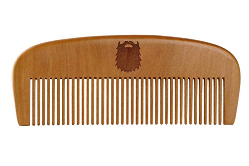 Bartkamm aus Birnbaumholz von Beard Folk Beard Comb
