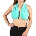 Produktbild Bescita Frauen Sexy Soft Sport BH Handtuch Boob Sweat ta-ta Towel Home Vest Bra (L, Minze Grün)