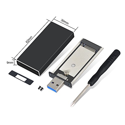 ELUTENG m2 SSD Adapter USB 3.0 zu m.2 NGFF SSD Konverter Adapter Gehäuse 6Gbps für 2230 2242 SSD m2 SATA USB SSD Stick in Schwarz - 7