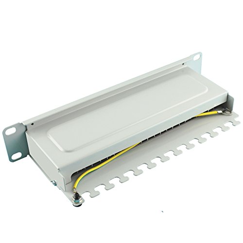 Ligawo 1020304.0 Patchpanel „Cat.6A 12x RJ45 LSA“, 25,4 cm grau - 4