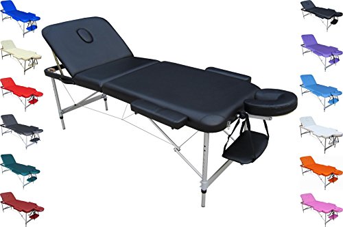 POLIRONESHOP MERCURIO Camilla profesional aluminio ligera portátil plegable para masajes tratamientos de estética esteticista fisioterapia depilación reconstrucción y decoración de uñas consultas de médico profesionales extensiones de pestañas estudios de tatuaje tattoo centro estético cama camas barato camillas depilación