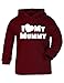 I Love My Mummy (Foo Design) Baby/kids Hoodie Maroon & White 1 - 2 Years