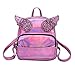 Produktbild Rucksack Damen Btruely Schulranzen Frauen Umhängetasche Streifen Leinwand Schulter Bookbags Reise Tasche (Ein Größe, Rosa)