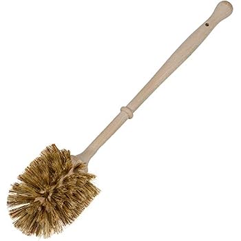 Klobürste Mit Randreiniger – WC-Bürste Aus Buchenholz & Naturborsten | 37 Cm | Für Gründliche Reinigung