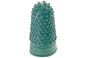 Q-CONNECT SAFETOOL Sachet 12 doigtiers caoutchouc Taille n°0 - Diamètre 16 mm coloris vert