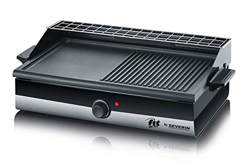 Severin PG2367 Grill barbecue 2200 W en Acier Inoxydable Noir