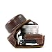Price comparison product image MegaGear "Ever Ready" Protective Leather Camera Case, Bag for Panasonic Lumix DMC-GX850, GX800, DMC-GF9, DMC-GF8, DMC-GF7 with 12-32mm Lens (Dark Brown)