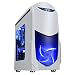 Produktbild CiT Nero MATX Gaming PC Fall mit Front 12 cm LED Fan USB3 und Seite Fenster White/Blue