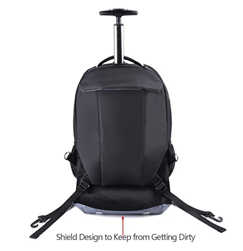 Trolley Rucksack  Coofit Schulranzen Trolley Nylon Schultrolley Business Trolley Laptop Rucks  cke mit Rollen