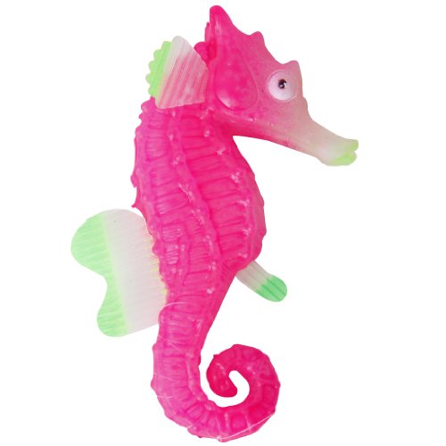 Preisvergleich Produktbild Leuchtende Wirkung Artificial Seepferdchen für Aquarium Ornament (Pink)