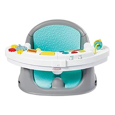Infantino- Siège des découverte & réhausseur avec Tableau de Jeu éléctronique réhausseur, 303038