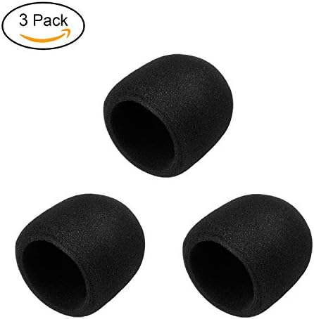 TSLIKANDO 3Pack Large Foam Mic Cover Handheld Microphone Windscreen