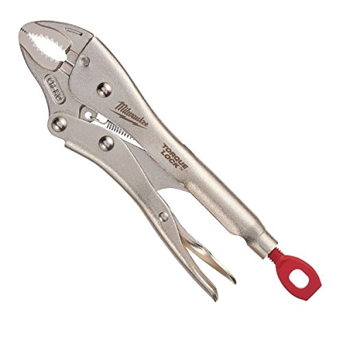 Milwaukee 48223421, gebogene Backe Drehmoment Lock Zangen 17,8 cm/170 mm – Silber