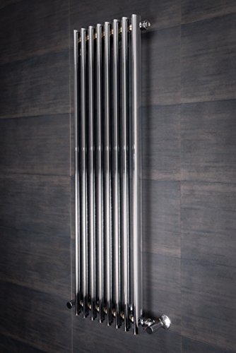 Preisvergleich Produktbild Designheizkörper Designer Heizung Vertikal 1200x355mm Chrom