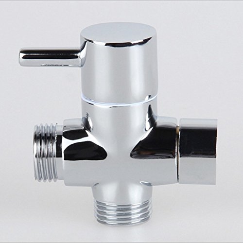 MagiDeal 3/4“ T-adapter 3 Wege Dusche Mischer Ventil Duschekopf Umsteller Umstellventil Umschalter Umschaltventil - 4