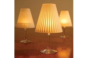 dekoop Helen Lampenschirm für Weingläser, inkl. Teelicht, 3 Stück