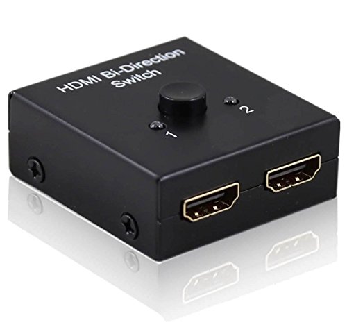 Aussel 2-Port-2x1 / 1x2 3D 1080P HDMI Bidirektionale Switch Handbuch Rangierlok-Teiler
