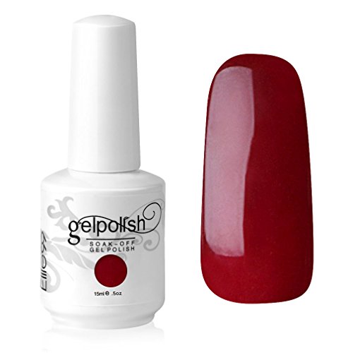 Elite99 Gelish UV LED Gel auflösbarer Nagellack Nagelgel Gellack Kirsche-rot red Rot (1 x 15 ml)