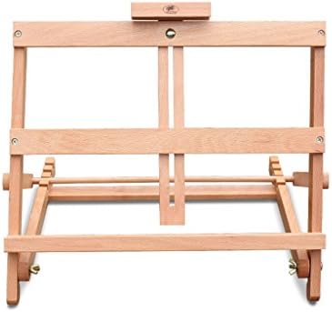 DELLT-Easel Student Art Desktop Easel Desktop Lift Wooden Easel Beech Easel Advertising Poster Display Rack