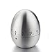 Produktbild iStwahl Mechanische Eieruhr - Eiförmige Edelstahl Kurzzeitmesser mit Stoppuhr (Ø x H) 61 mm x 77 mm Küchenhelfer Kurzzeitwecker