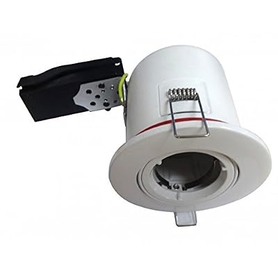 Vision-EL Support spot led RT2012 rond fixe 88mm blanc - Finition - Blanc