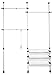 Produktbild Orolay Teleskop Garderoben System Mit 3 Körben Stahl Herkules Verstellbares Ordnungssystem Weiß 103-160 x 195-278 cm