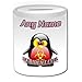 Produktbild Personalisiertes Geschenk – Resident Evil Spardose (Pinguin Video Spiel Charakter Kostüm Design Thema, weiß) – alle Nachricht/Name auf Ihre einzigartige – Silly Funny Neuheit kawaii Cartoon Anime Animation Art Clipart Episode Serie Japan japanische Zeichnen Malen Superheld Hero Super TV Fernseher PSP PS3 PS4 fiktives Computer Nintendo Rollenspiel-RPG Playstation Portable Handheld DS Sony Xbox Wii Dualshock Controller Biohazard Survival Horror Action Scary Combat Zombie Monster Franchise