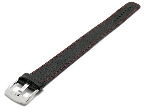 Meyhofer Uhrenarmband Oslo 18mm schwarz Leder genarbt rote Naht Durchzugsband MyHeslb153/18mm/schwarz/roN Meyhofer Uhrenarmband Oslo 18mm schwarz Leder genarbt rote Naht Durchzugsband MyHeslb153/18mm/schwarz/roN