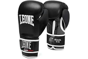 LEONE 1947 Guantoni da Boxe Leone Flash Nero 6 Oz.