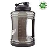 Einfach und leicht zu nutzen (breites Mundstück + kleiner Deckel: Nutzen Sie das breite Mundstück zum Einfüllen von Wasser; den offenen, kleinen Deckel zum Trinken.)